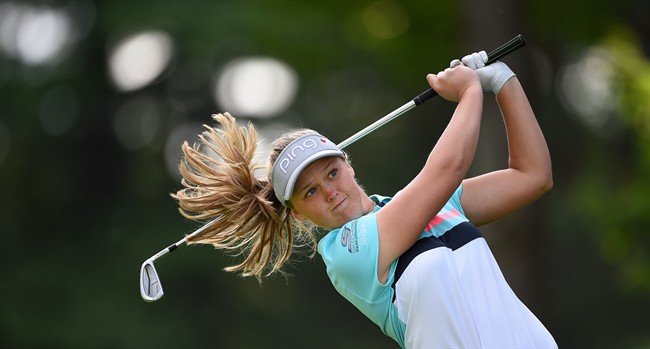 Brooke Henderson announced Friday that she is withdrawing from the US Women's Open for family reasons.