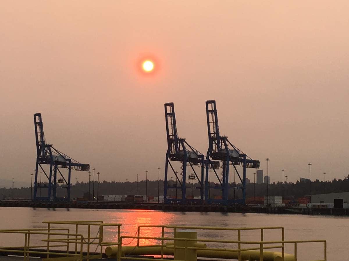 Annacis Island Wednesday morning.