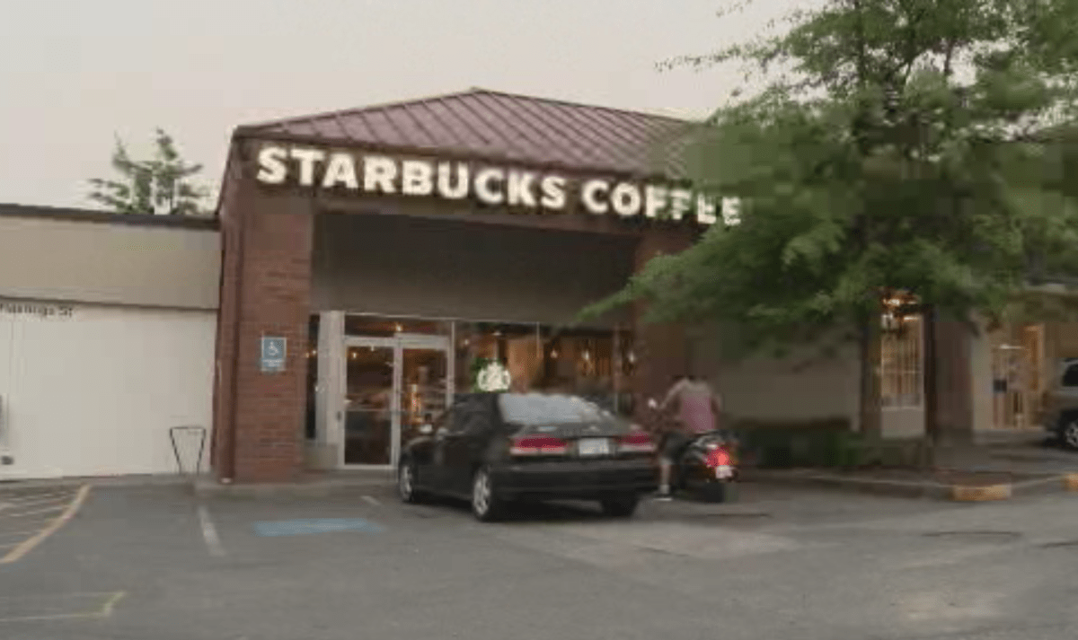The Starbucks location in Burnaby where an altercation took place on July 12, 2017. A man involved in the altercation died three days later.