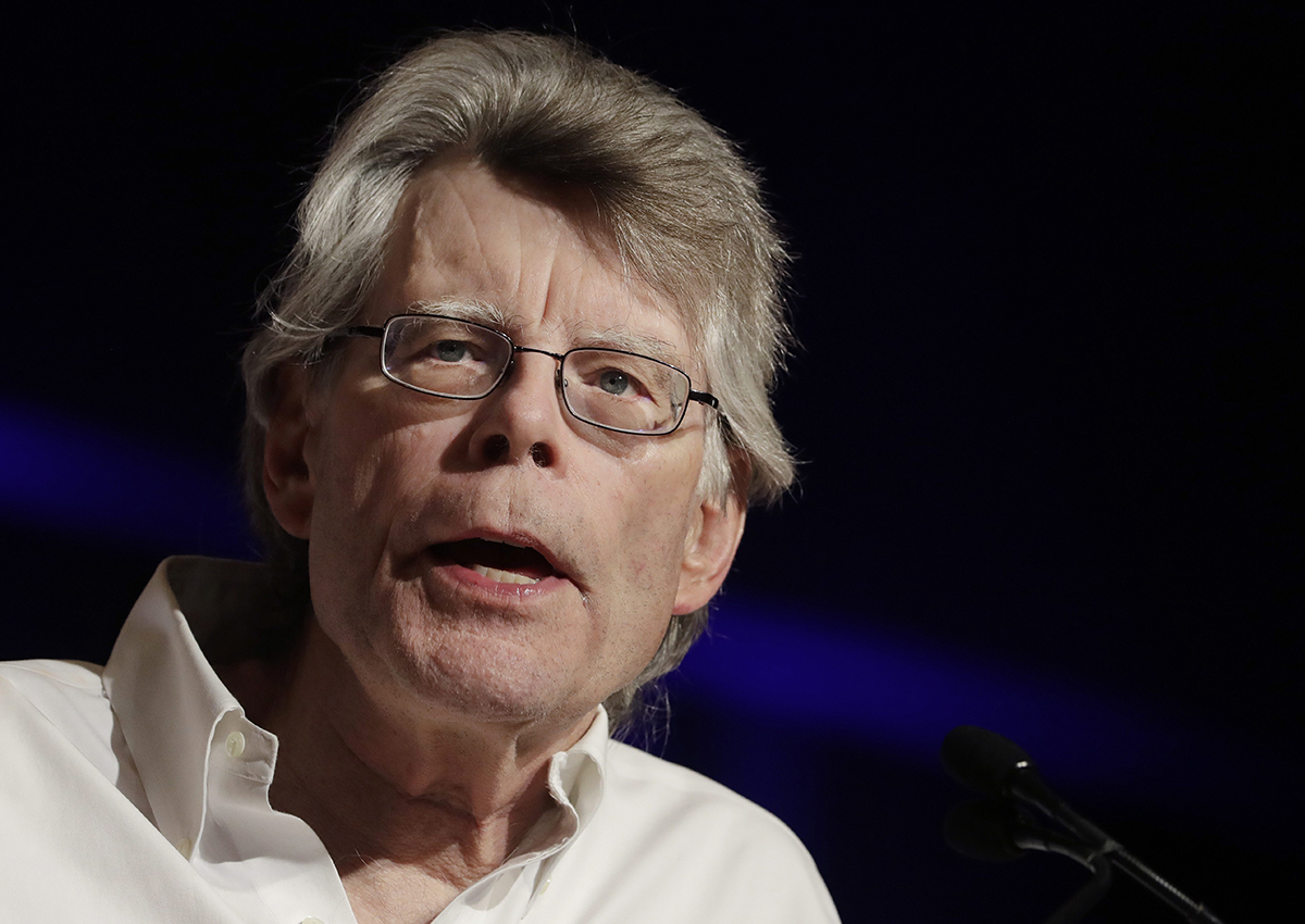 In this June 1, 2017 file photo, author Stephen King speaks at Book Expo America, Thursday, June 1, 2017, in New York. 