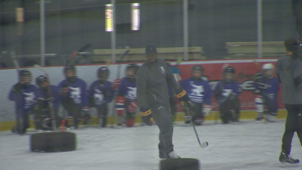 P.K. Subban shares ice time with 160 kids in Montreal, Monday, Aug. 28, 2017.