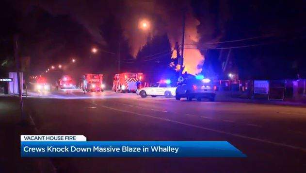 The house fire grew quickly but luckily it did not spread to any neighbouring homes.