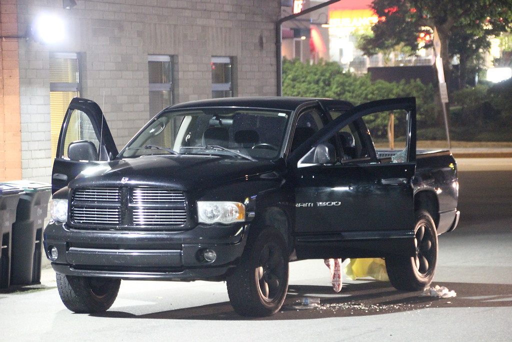 RCMP on scene at a shooting early Wednesday morning. Credit: Shane MacKichan.