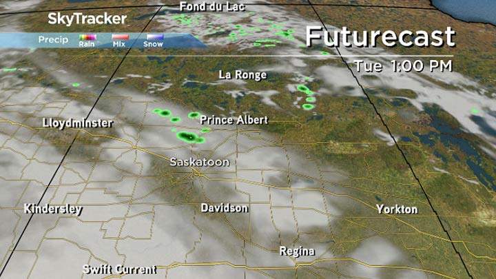A look at Tuesday’s sky, expected to be overcast.