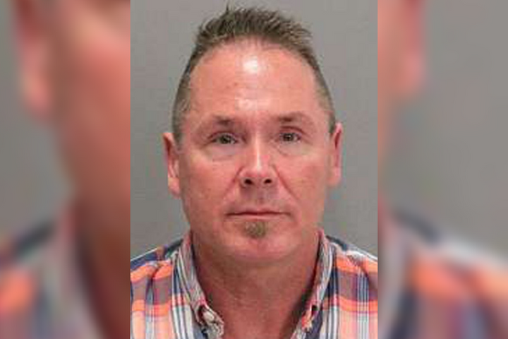 San Jose police said they arrested Michael Kellar, 56, in the city’s airport Monday. 