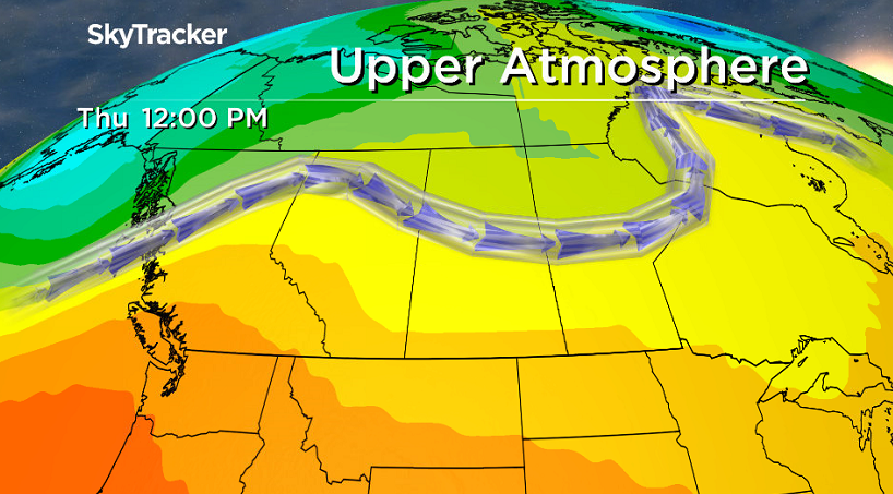 Upper ridge pushes back in later this week and brings back the heat for the end of the week.