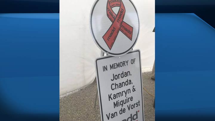 The first roadside memorial sign of its kind will ensure the Van de Vorst family and their memory lives on forever.