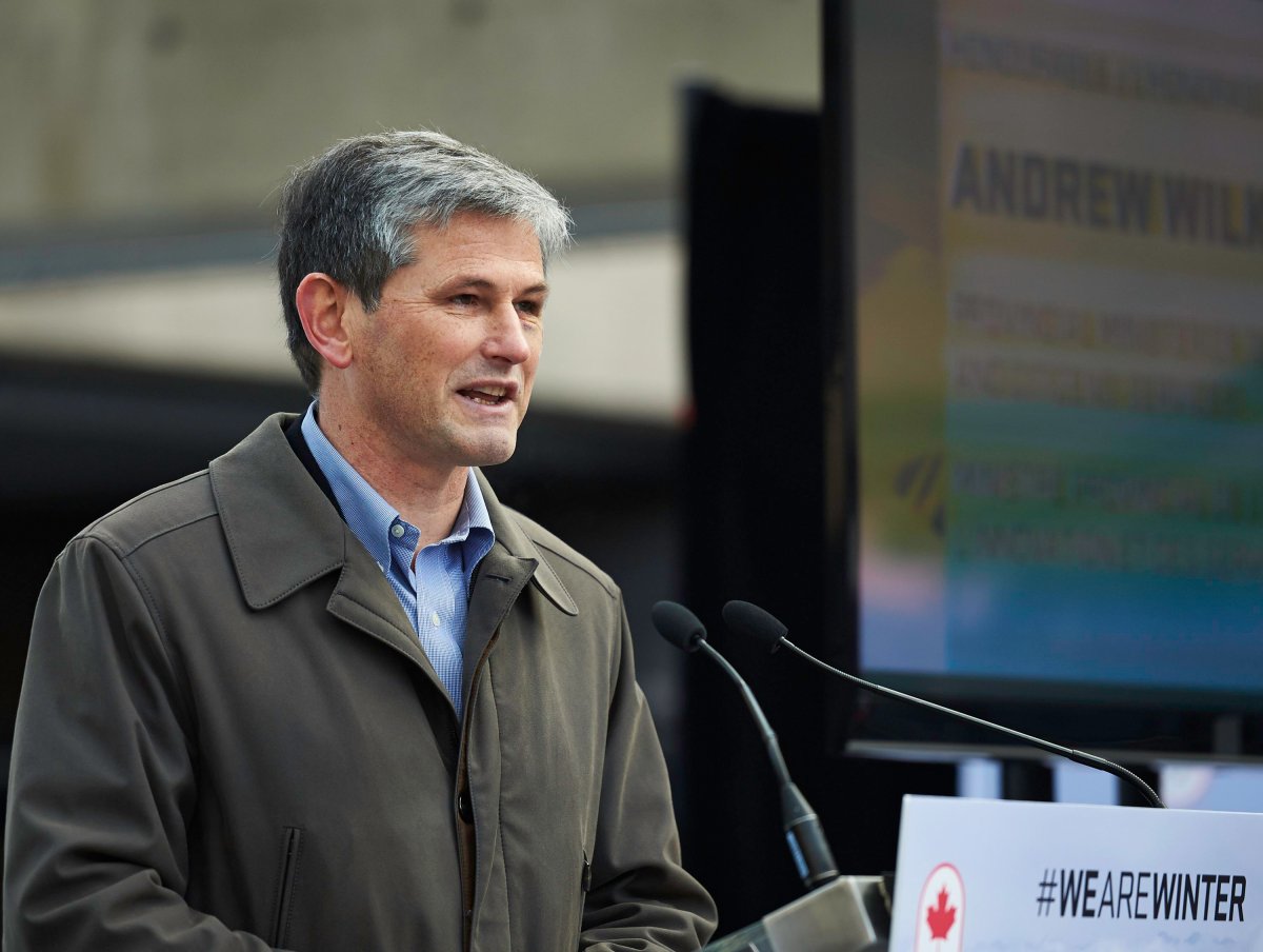 File photo. New BC Liberal leader Andrew Wilkinson says if he were the premier tomorrow, he'd be on the phone to Ottawa to work out the dispute with Alberta.