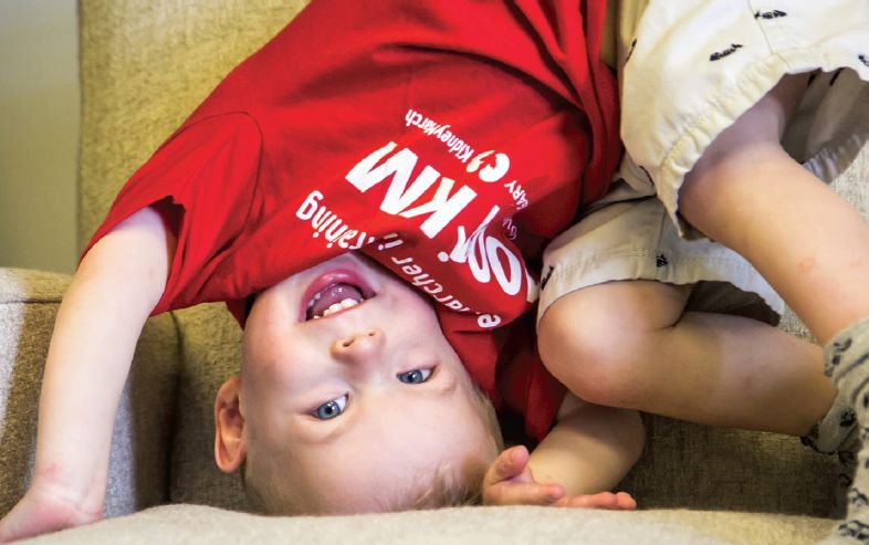 Little Sam McKail is marking 100 kilometres in partnership with the Kidney Foundation of Canada, Southern Alberta and Saskatchewan.