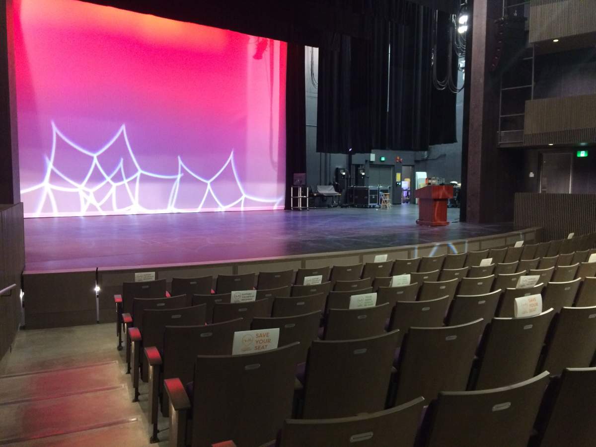 Allard Hall’s main theatre seats 415 people.
