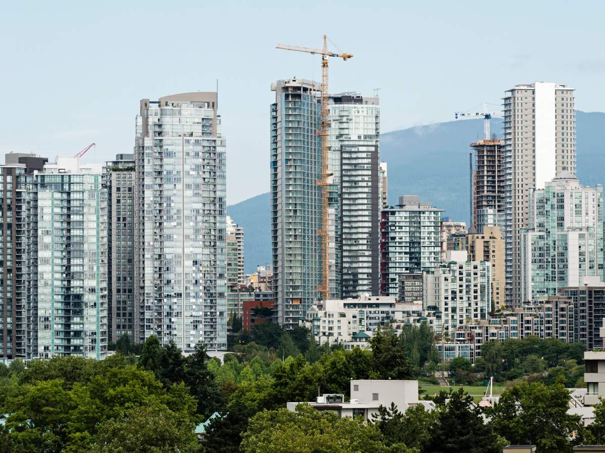 A scenic view of Vancouver’s False Creek real estate as seen from the Fairview Slopes neighbourhood, Vancouver, B.C. on Tuesday, August 15, 2017.