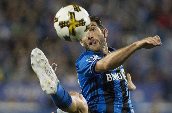Montreal Impact's Ignacio Piatti controls the ball during second half MLS soccer action against Chicago Fire in Montreal, Saturday, September 2, 2017.