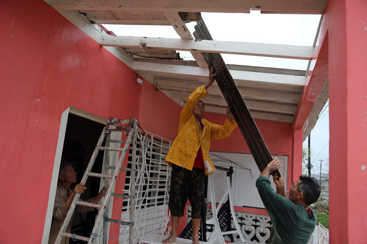 A view of a house after hurricane Irma hit Caibarien, Villa Clara, Cuba, 09 September 2017.