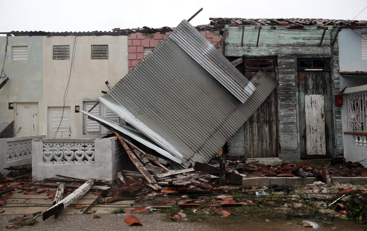 A view of a house after hurricane Irma hit Caibarien, Villa Clara, Cuba, 09 September 2017.