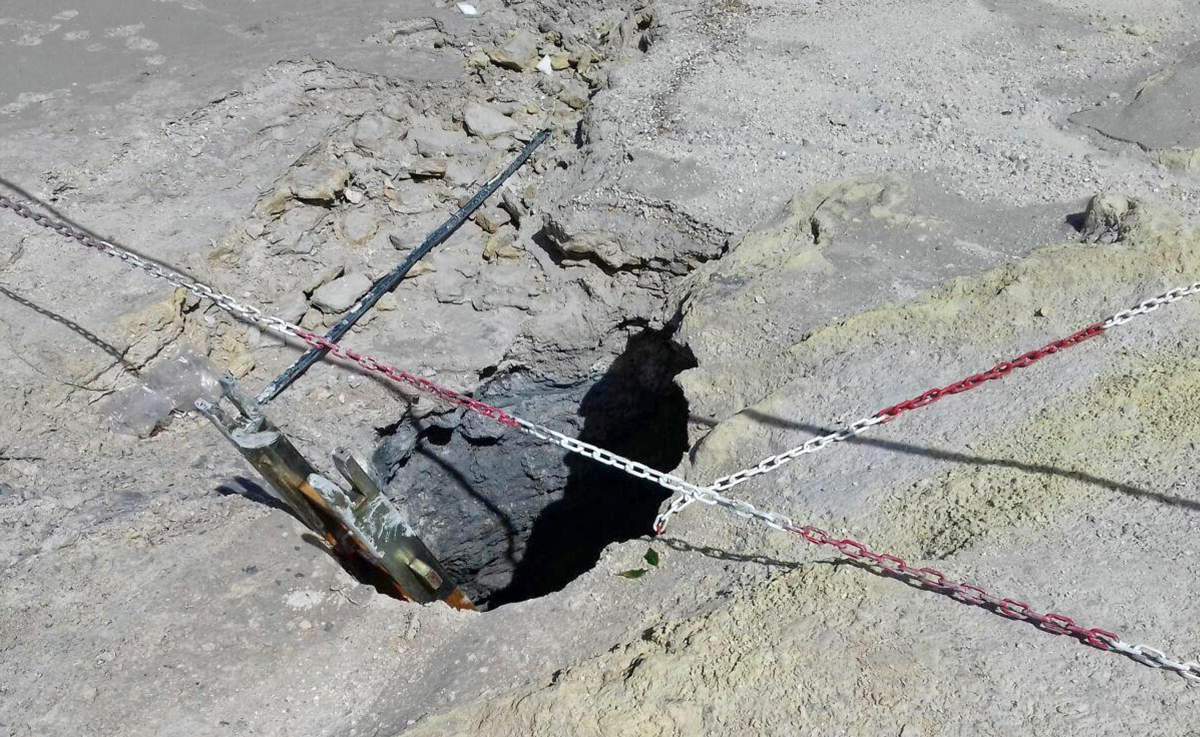 A view on Solfatara di Pozzuoli where three people died in the crater at Pozzuoli, Naples, Italy, Sept. 12.