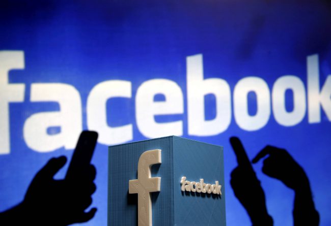  A 3D plastic representation of the Facebook logo is seen in this photo illustration May 13, 2015. 