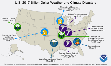 Hurricane Harvey is 10th billion-dollar weather disaster in U.S. in ...