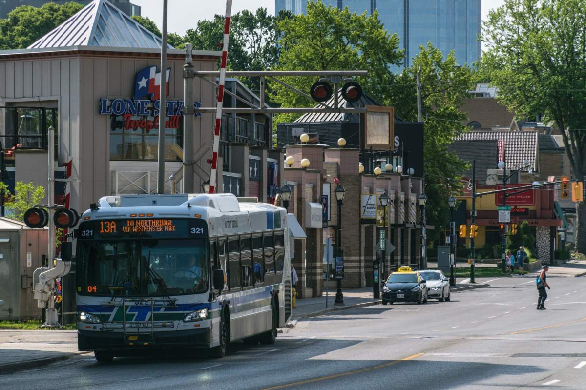 In July 2020, the Middlesex London Health Unit made it mandatory for masks to be worn in higher-risk businesses, including in public transit. 