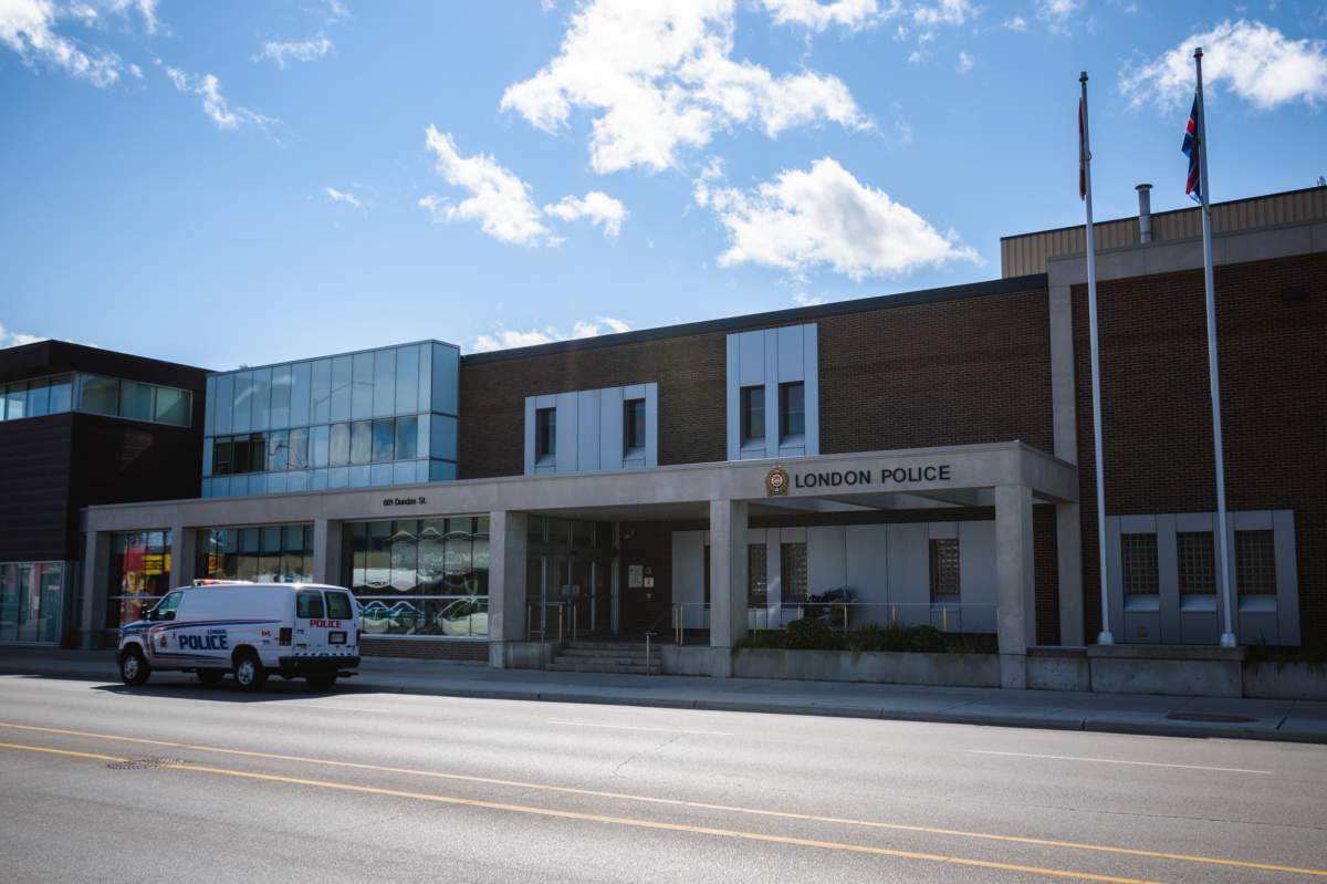 London Police Headquarters at 601 Dundas St.