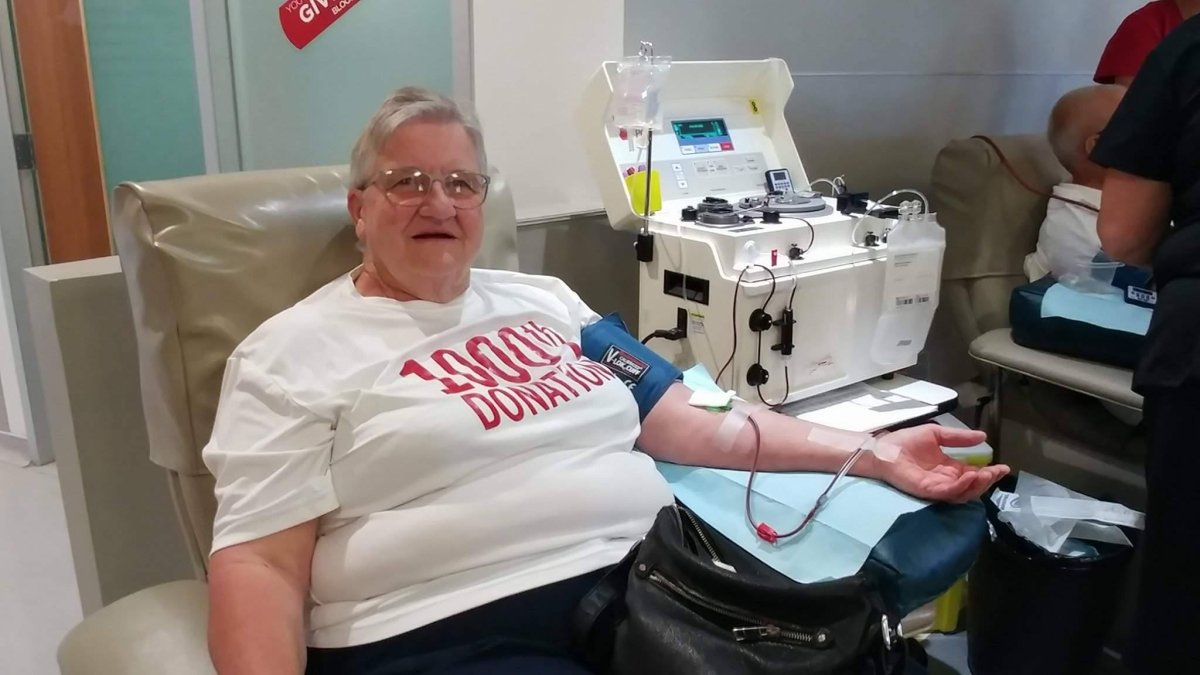Meet Anne Walker: 1st woman in Ontario to donate blood 1,000 times - image