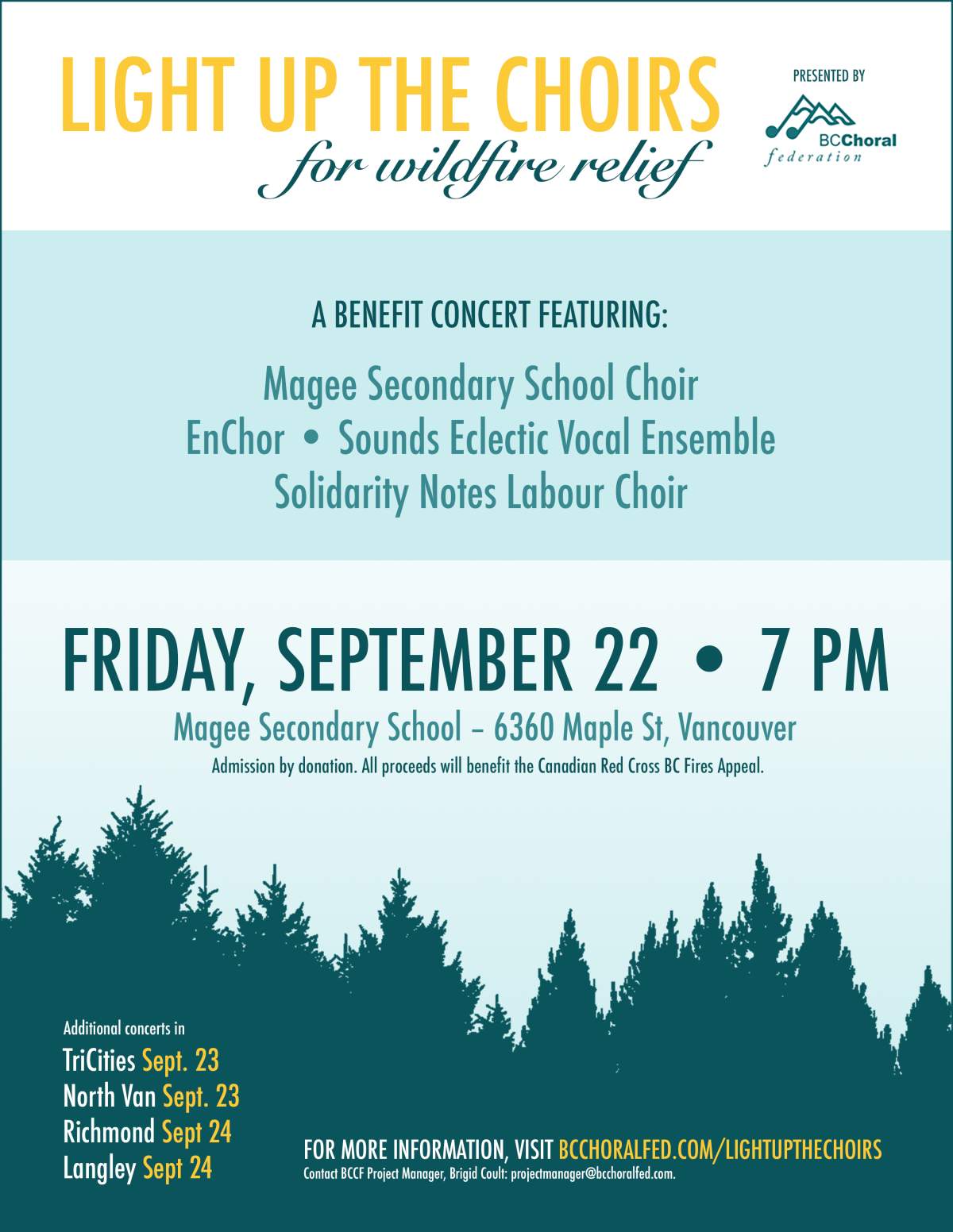 ‘Light Up the Choirs’ – Vancouver: In support of BC wildfire relief - image
