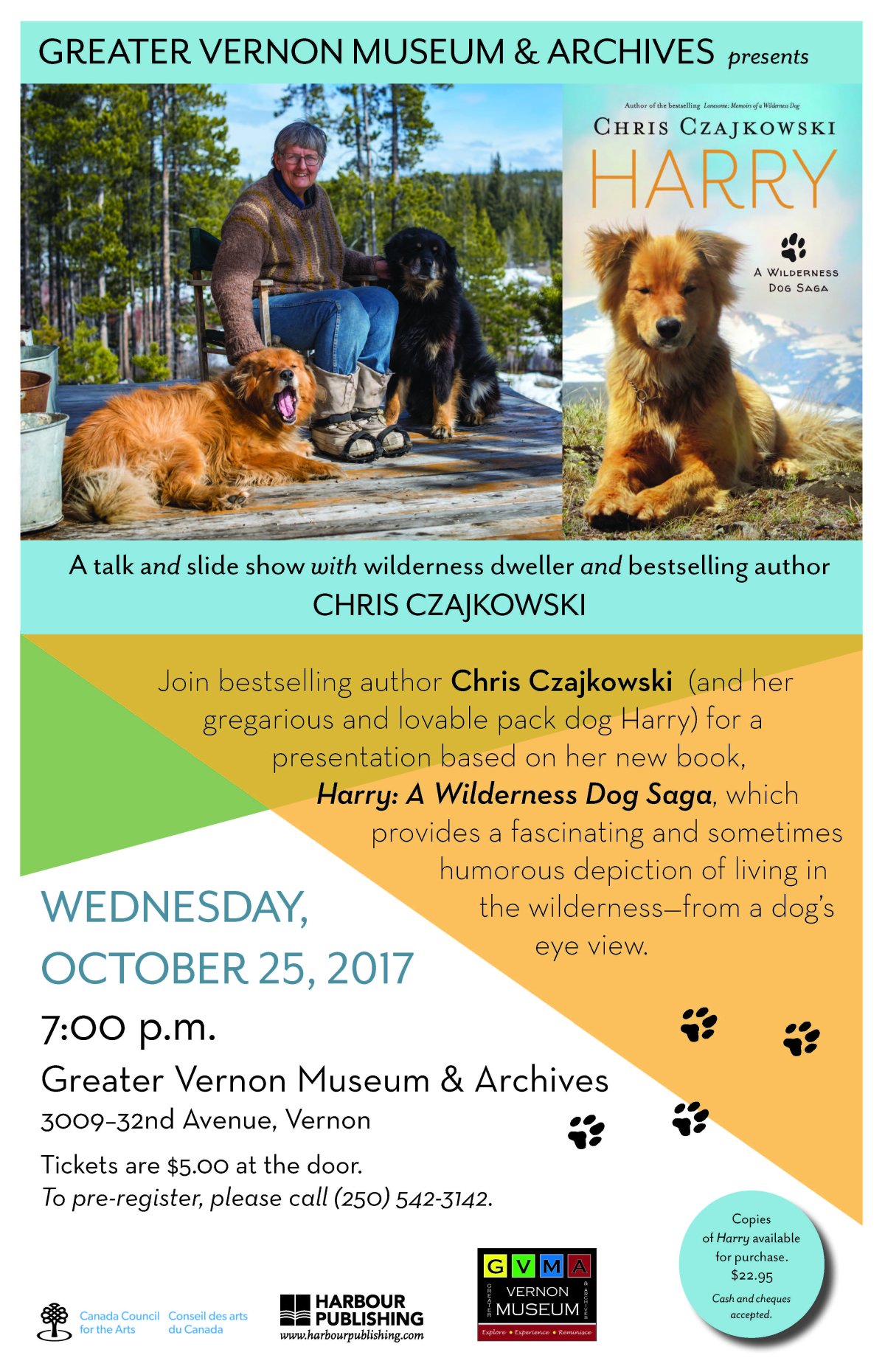 “Harry: A Wilderness Dog Saga” Presentation & Book Signing - image