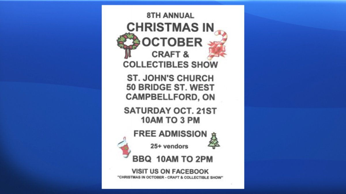 8th Annual Christmas In October – Craft & Collectible Show - image