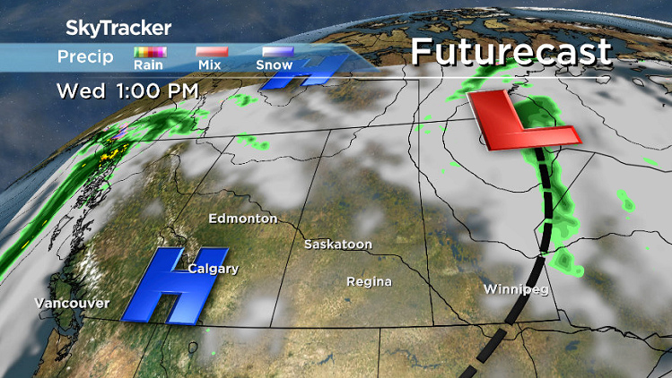 A few clouds will once again filter through the region on Wednesday.