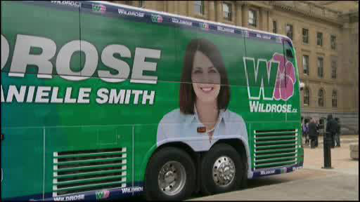 A Wildrose misstep with the campaign bus for Danielle Smith