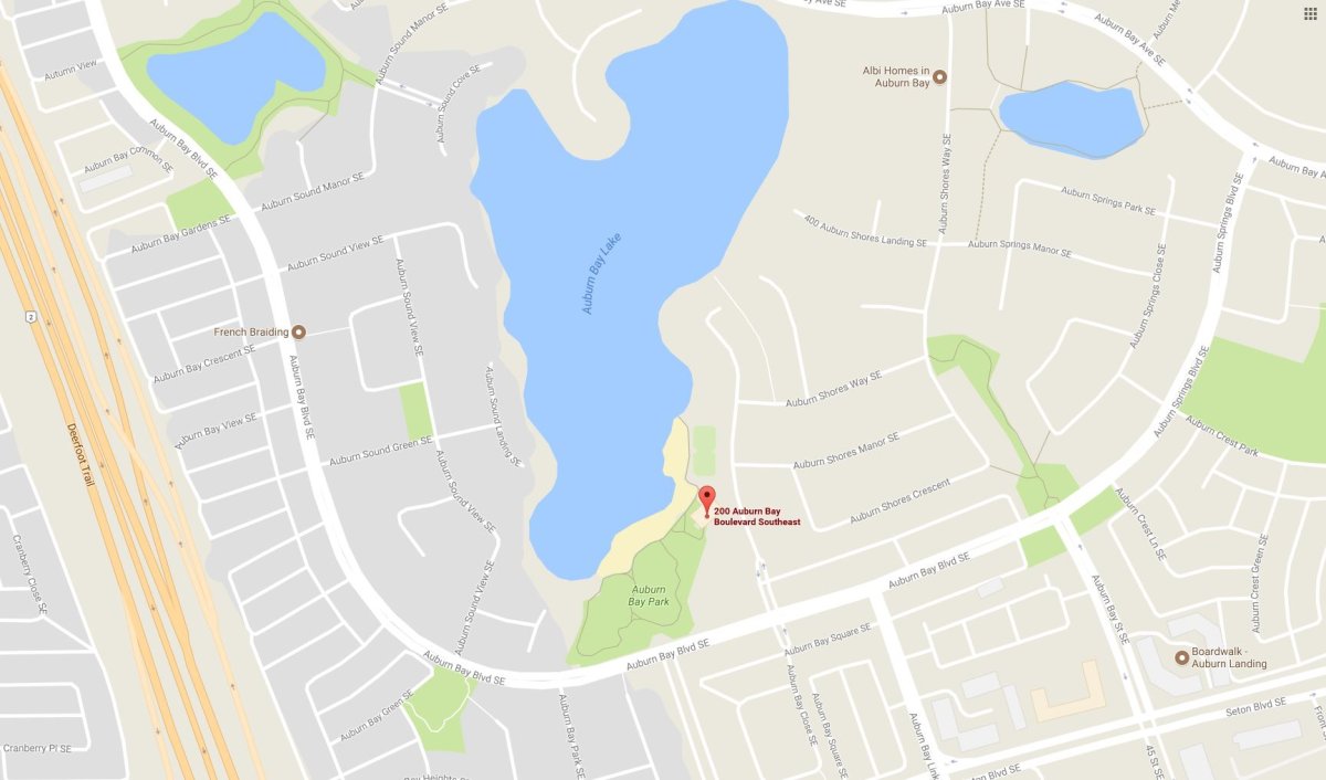 Calgary police are investigating a "suspicious person" after an incident in Auburn Bay on Sept. 27, 2017.