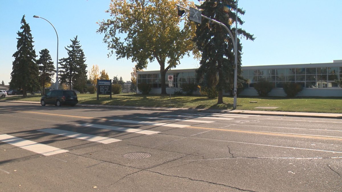 Balwin School in Edmonton was put on lockdown after an online threat Friday, Sept. 29, 2017.