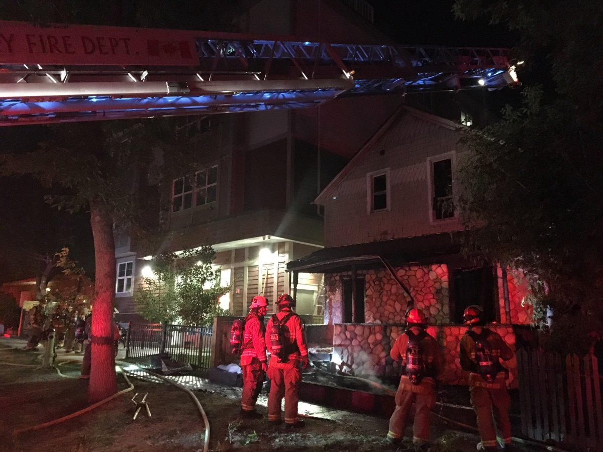 A home in Bridgeland was severely damaged in an early morning fire on Saturday. 