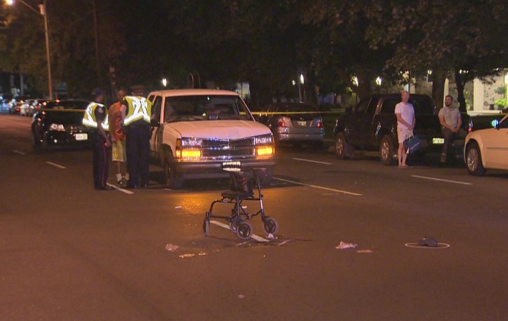 Toronto police are investigating after a woman was struck and killed on Broadview Avenue Wednesday evening.