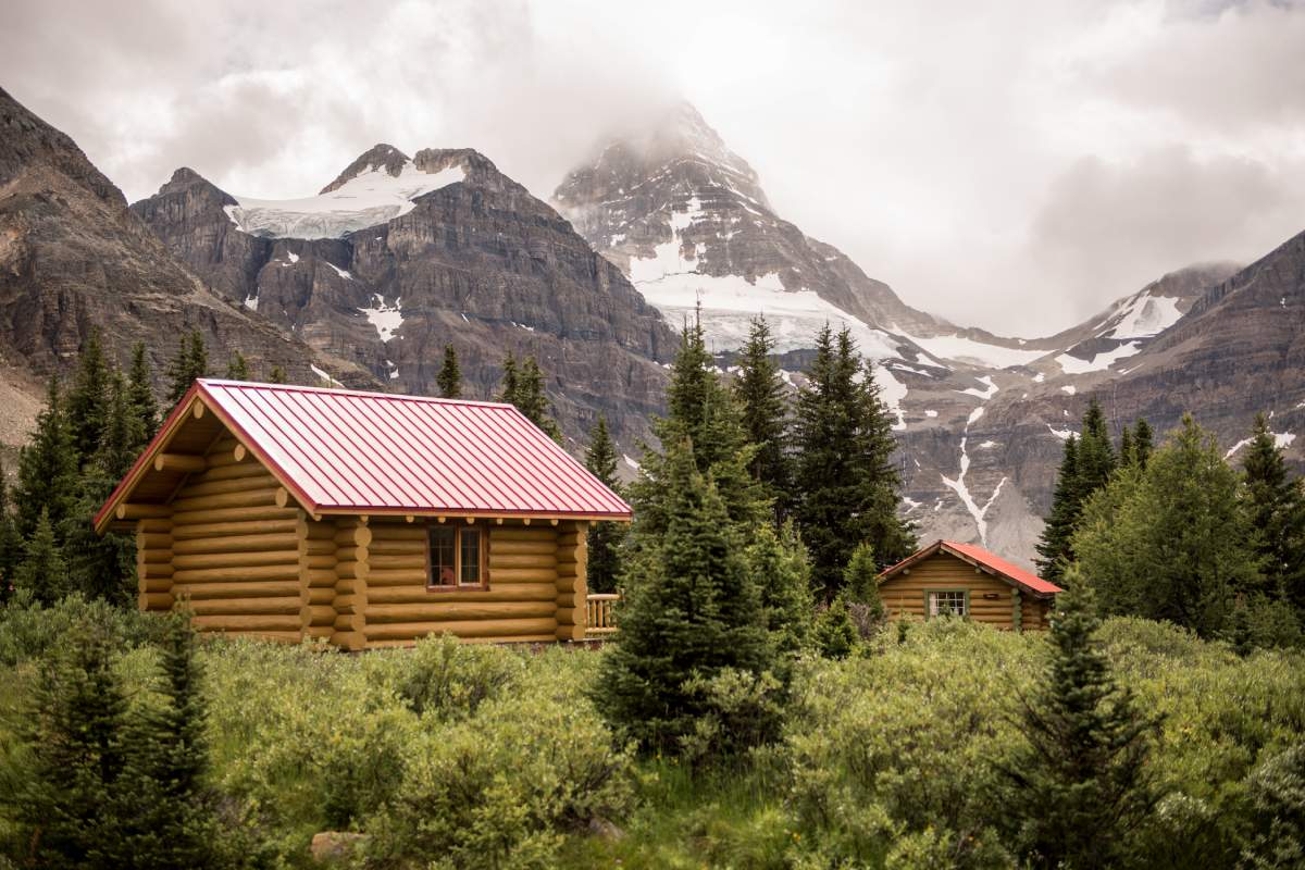 Assiniboine Lodge cabins at Mt Assiniboine Provincial Park, B.C.
