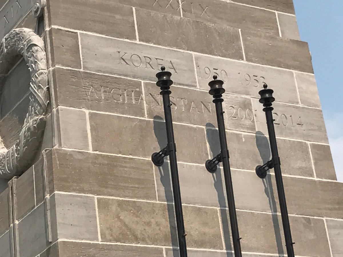 Victoria Park cenotaph typo fixed - image