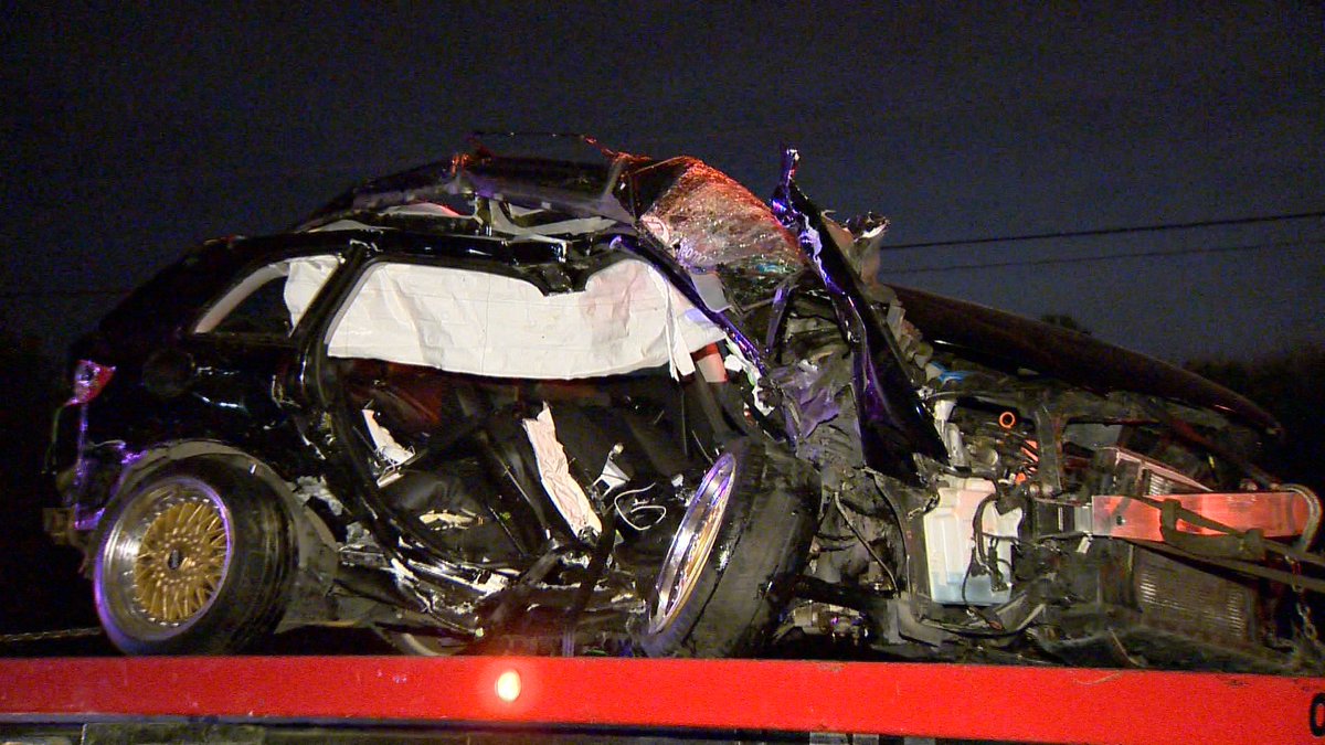 A multi-crash in Vaughan near Rutherford Road and Highway 50 on Saturday night has left two people dead and sent five others to hospital.