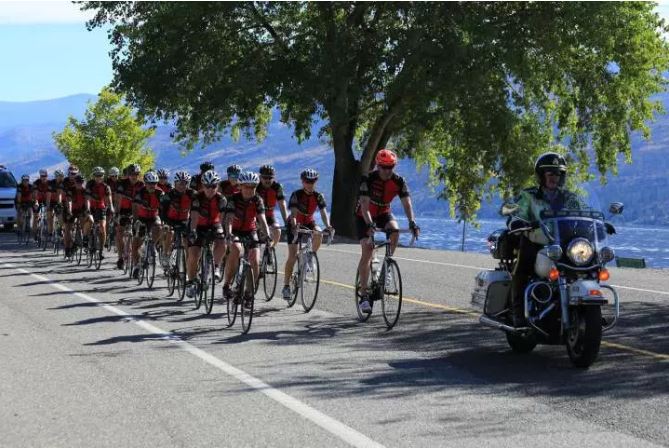 Cops for Kids cycling tour begins in Kelowna - image