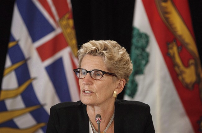 Ontario Premier Kathleen Wynne is promising help for small business and farmers as the province transitions to a $15 minimum wage.