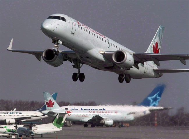 An Air Canada jet takes off from Halifax Stanfield International Airport in Enfield, N.S. on Thursday, March 8, 2012.