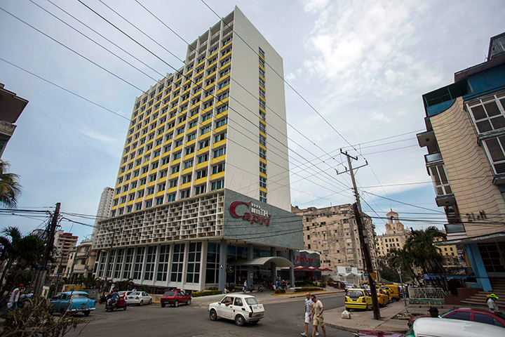 The Hotel Capri in Havana, Cuba, is photographed Tuesday, Sept. 12, 2017. 