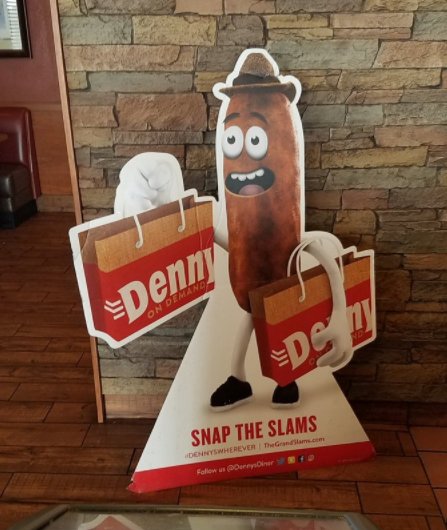 Denny's is getting a lot of reaction from their new mascot. Probably not the reactions they would like.