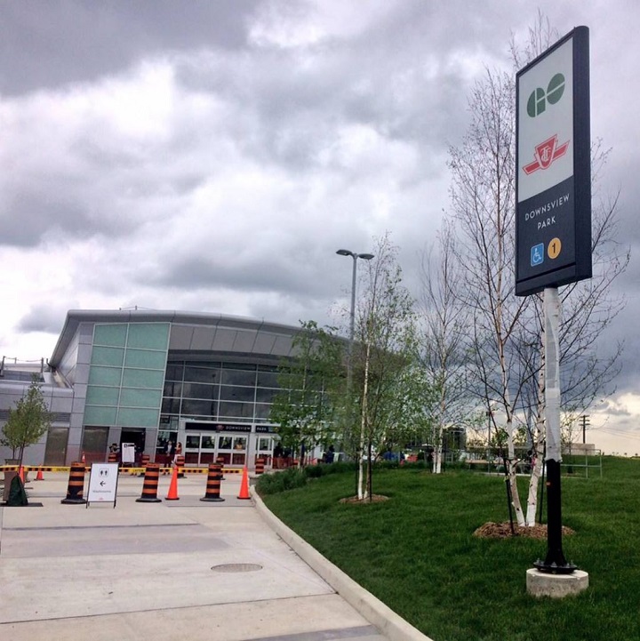 File photo of the TTC subway and GO train station at Downsview Park.