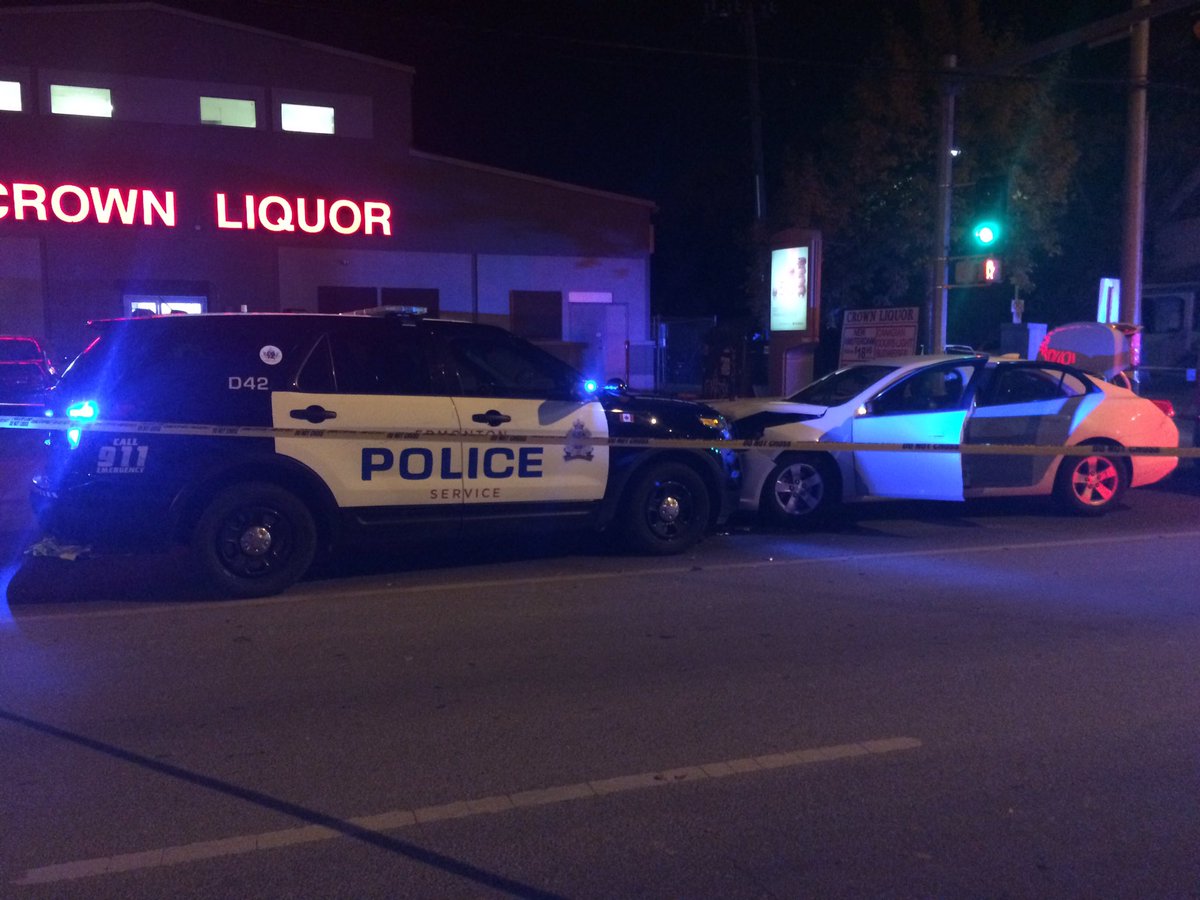 An Edmonton Police Service officer was stabbed near 93 Street and 107 A Avenue on Saturday, Sept. 30, 2017.