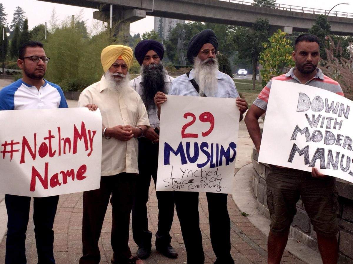 Local South Asian group holds protest against India’s Narendra Modi Government  in Holland Park - image