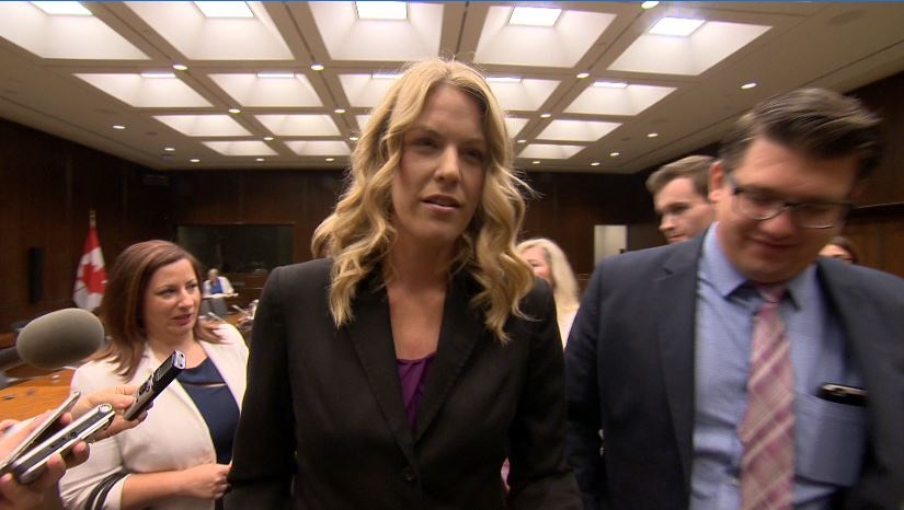 Conservative MP Rachael Harder's nomination to chair the status of women committee prompted the Liberals to walk out of the meeting Tuesday, Sept. 26.