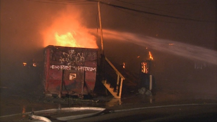 Laval police are investigating a fire that started in a house under construction which spread to a neighbouring building on Saturday, Sept. 30, 2017.
