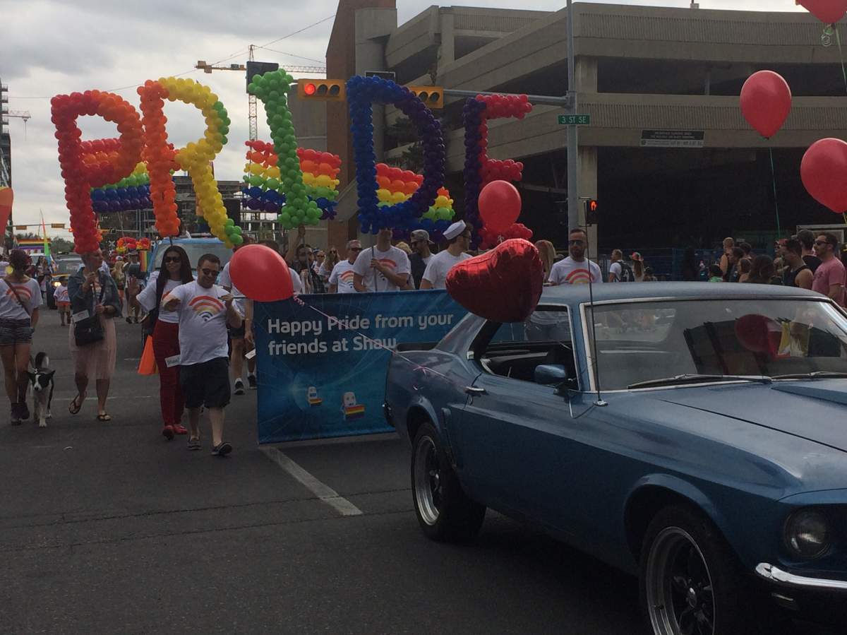 Thousands marched in the 2017 Calgary Pride Parade on Sept. 3.