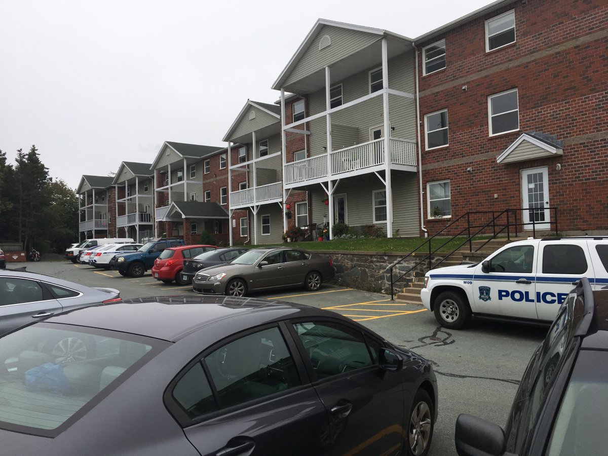 Police investigated a sudden death at 36 Montgomery Court in Halifax on Sept. 17, 2017.