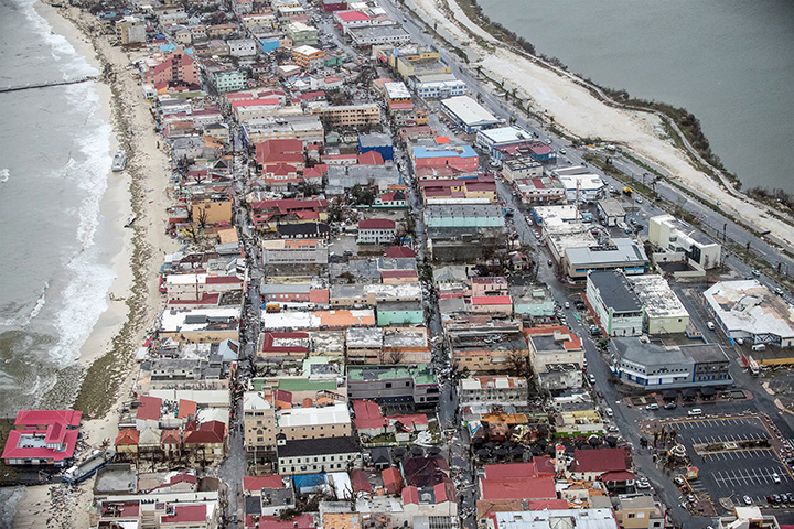 View of the aftermath of Hurricane Irma on St. Maarten, Dutch part of Saint Martin Island in the Caribbean September 6, 2017.