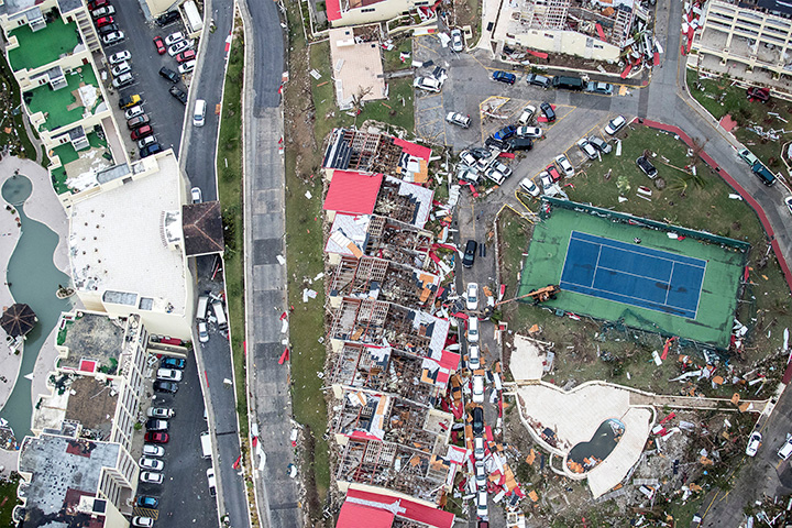 View of the aftermath of Hurricane Irma on St. Maarten, Dutch part of Saint Martin Island in the Caribbean September 6, 2017.